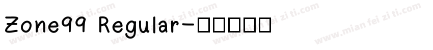 Zone99 Regular字体转换